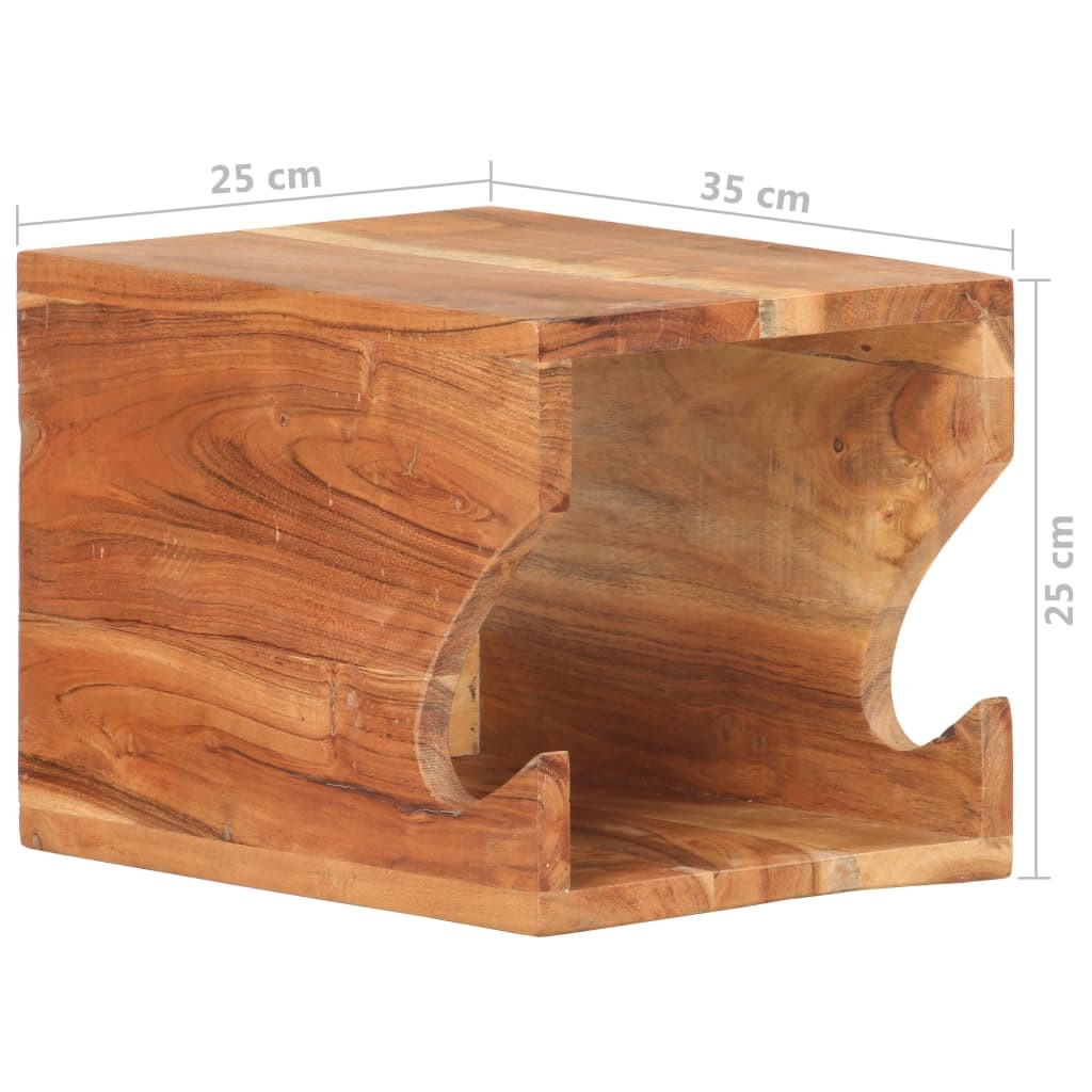 Wall Mounted Bicycle Rack 35x25x25 cm Solid Acacia Wood